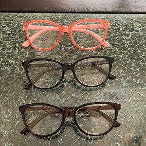 Stylish Eyeglasses Set - Pink and Black
